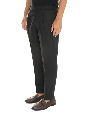 Pantalone modello chino X-RETRO Nero Berwich Uomo