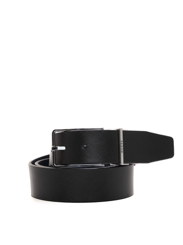 Cintura Blu-nero Guess Uomo
