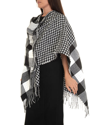 Poncho White-black Liu Jo Women