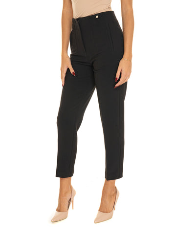 High Waist Trousers Black Liu Jo Women