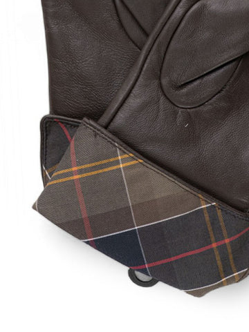 Guanti in pelle Lady jane Marrone Barbour Donna