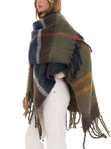 Cappa Lana tartan Verde Barbour Donna