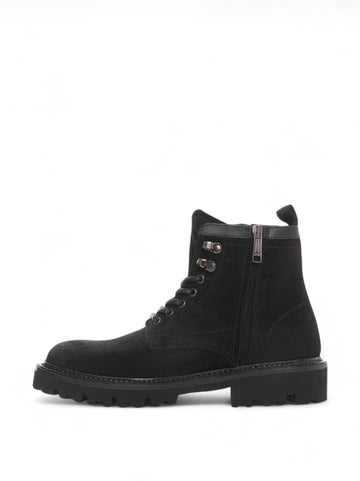BOSS Men's JULYO-HALB Lace-Up Boot Black