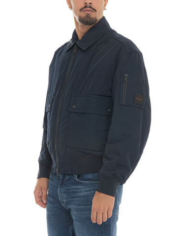 Giubbino bomber  OKING Blu BOSS Uomo