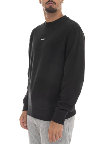 WESMALLCREW Black Sweatshirt BOSS Men