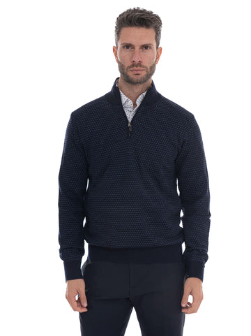 Maglie Blu Canali Uomo