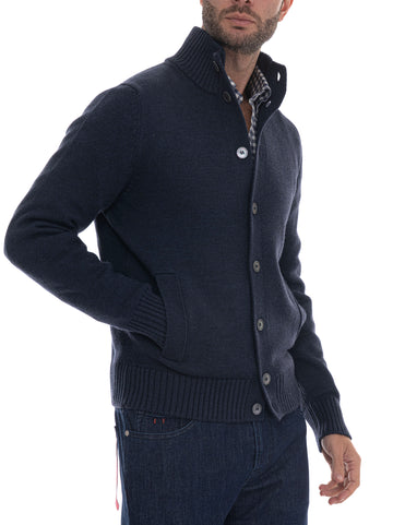Cardigan Denim scuro Gran Sasso Uomo