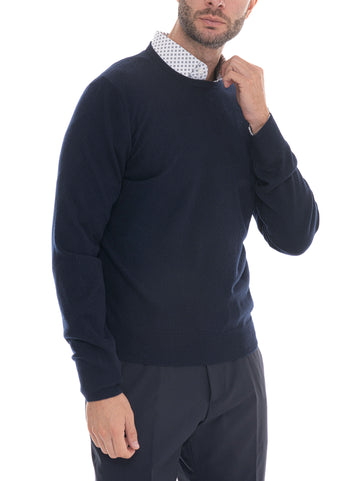 Maglia girocollo Blu Gran Sasso Uomo