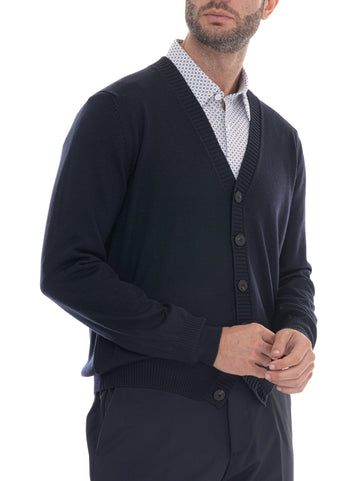 Cardigan Blu Gran Sasso Uomo