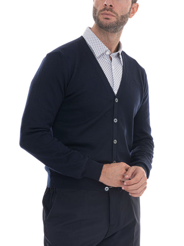 Cardigan Blu Gran Sasso Uomo
