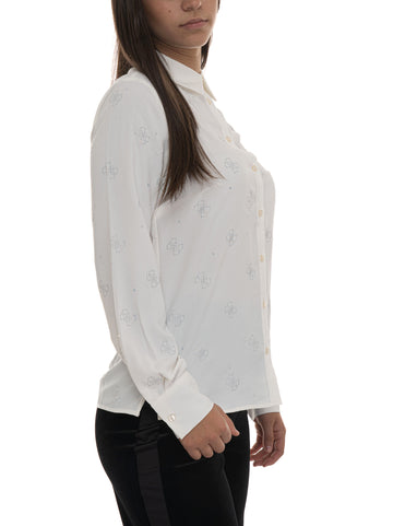Camicia Bianco Guess Donna