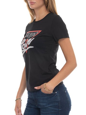 T-shirt Nero Guess Donna