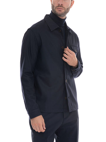 Overshirt Blu Hindustrie Uomo