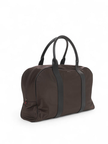 Kiton Men's Brown-Black Flight Bag