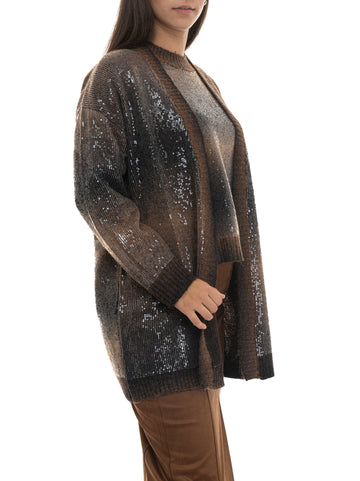 Cardigan Marrone Liu Jo Donna