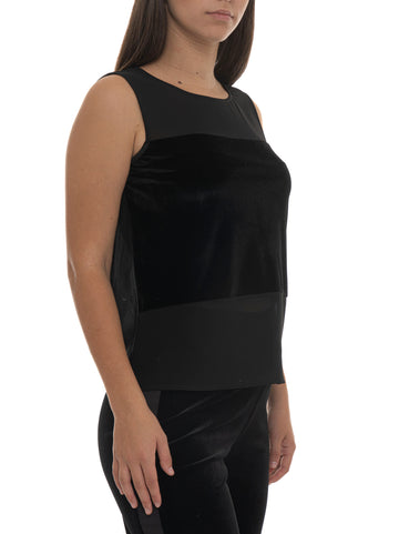 Top Nero Liu Jo Donna