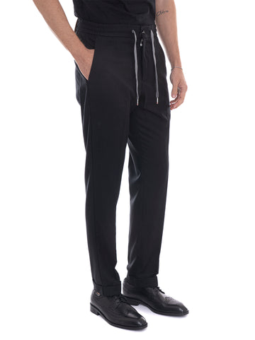 Pantaloni Nero Marco Pescarolo Uomo