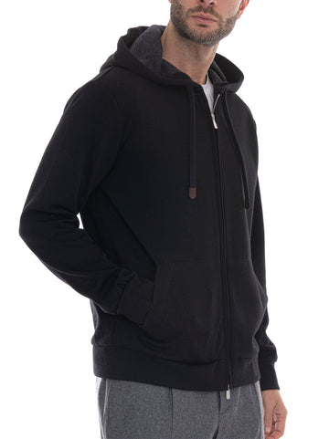 Felpa Nero Marco Pescarolo Uomo