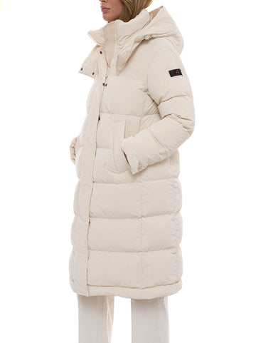 Peuterey Women's Branlyblmbmat Cream Long Jacket