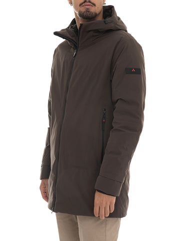 Peuterey Men's METIDESRT01 Brown Hooded Jacket