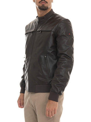 Peuterey Men's SANDSLEATHERWS08 Brown Leather Jacket