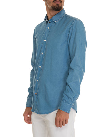 Blue denim shirt BOSS Men's