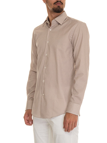 Casual shirt H-HANK-KENT-C1 Beige BOSS Man