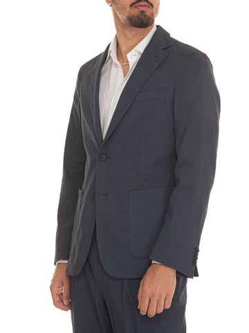 Deconstructed unlined jacket P-HANRY-WG Blue BOSS Man