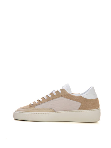 Sneakers con rialzo allacciata Levante Beige D.A.T.E. Uomo