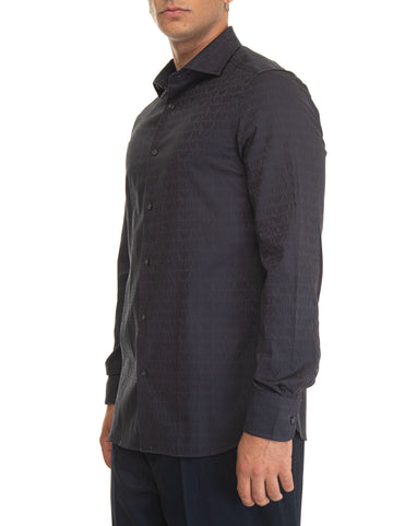 Emporio Armani Man Blue Casual Shirt