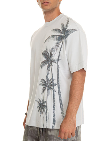 T-shirt girocollo Grigio Emporio Armani Uomo