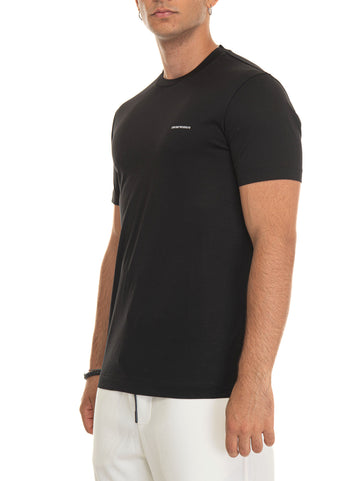 T-shirt girocollo Nero Emporio Armani Uomo