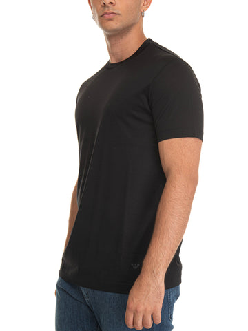 T-shirt girocollo Nero Emporio Armani Uomo