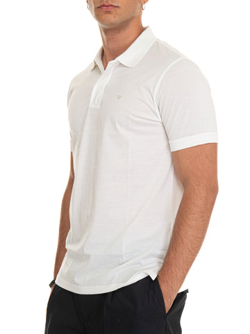 Emporio Armani Men's White Jersey Polo