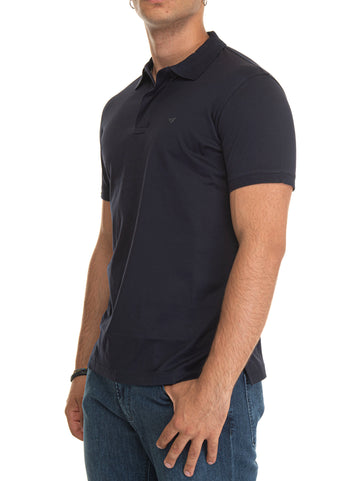 Emporio Armani Men's Dark Blue Jersey Polo