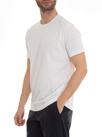 Half-sleeved crew-neck T-shirt White Fay Man