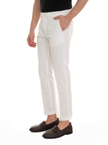 Pantalone modello chino Bianco Fay Uomo