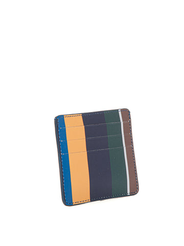 Blue-Green Rooster Men's Credit Card Holder