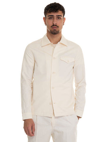 Overshirt BLUSA-RESCA-041 Ecrù Hindustrie Uomo