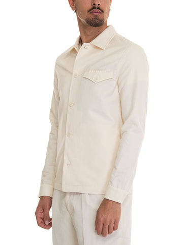 Overshirt BLUSA-RESCA-041 Ecrù Hindustrie Uomo