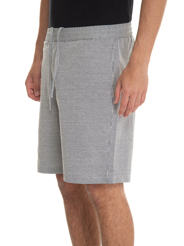 Bermuda SHORTS-SEERSACHER Blu Hindustrie Uomo