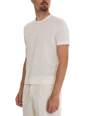 T-shirt in maglina T-SHIRT-CREPE Ecrù Hindustrie Uomo