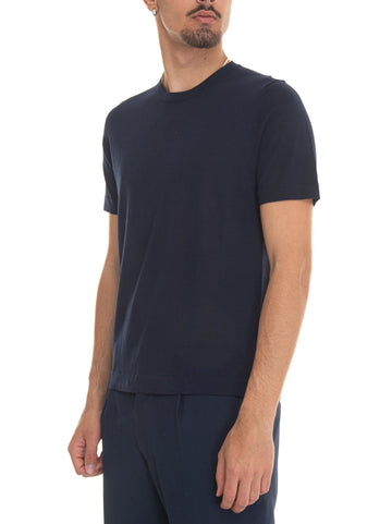 T-shirt in maglina T-SHIRT-CREPE Blu Hindustrie Uomo