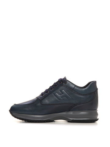 Hogan Men's Interactive Blue High-Top Sneakers