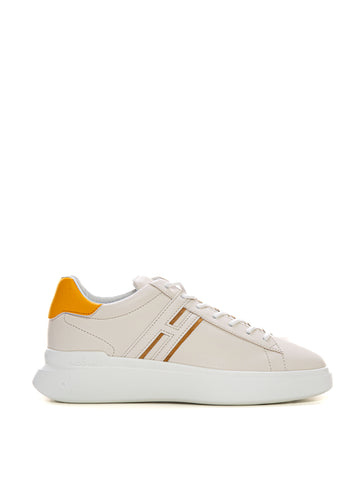 Sneakers alta H580 Bianco-giallo Hogan Uomo