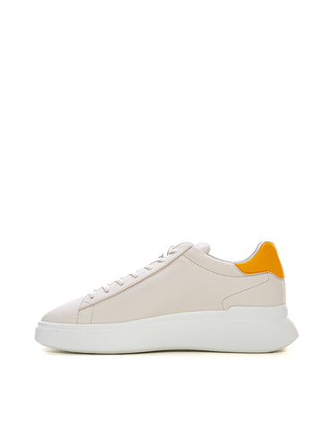 Hogan Men's H580 White-Yellow High Sneakers