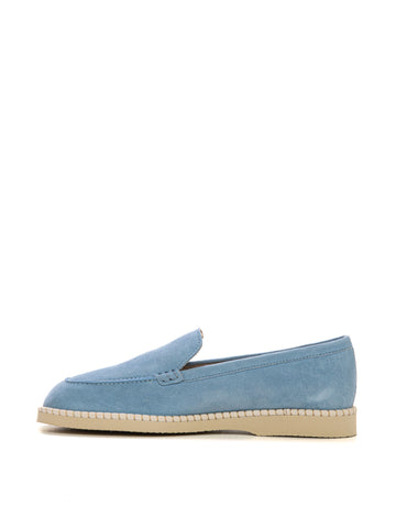 Mocassino in camoscio Mocassino Azzurro Hogan Donna