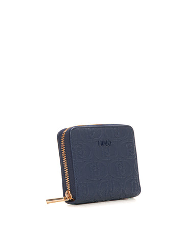Small wallet ecs m zip around Blue Liu Jo Woman