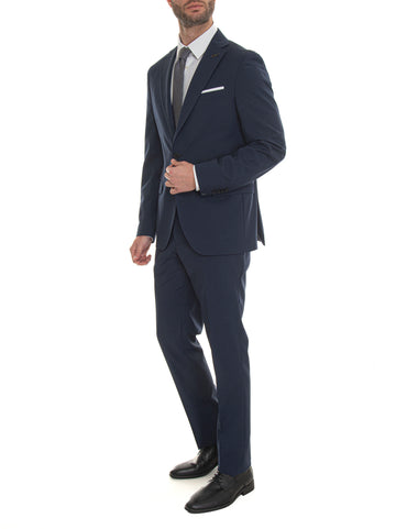2 button men's suit Blue Paoloni Uomo