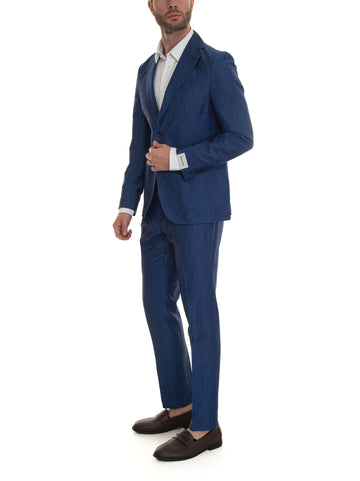 Deconstructed unlined jacket Medium blue Paoloni Man